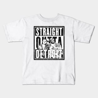 Straight Outta Detroit (Variant) Kids T-Shirt